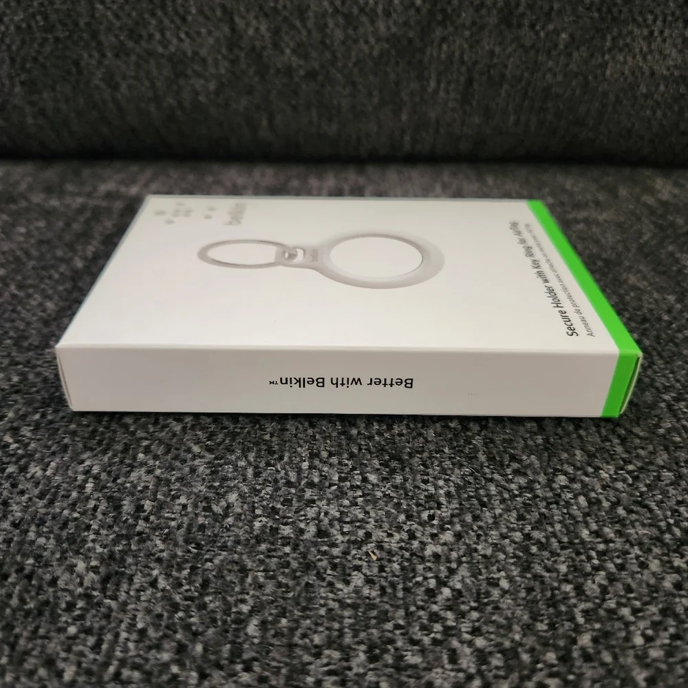 Belkin Single Secure Holder with Key Ring for AirTag White Open Face Case NEW - Picture 7 of 8